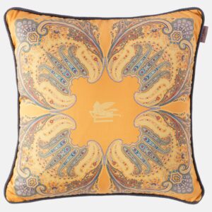 Kiri paisley printed cotton cushion
