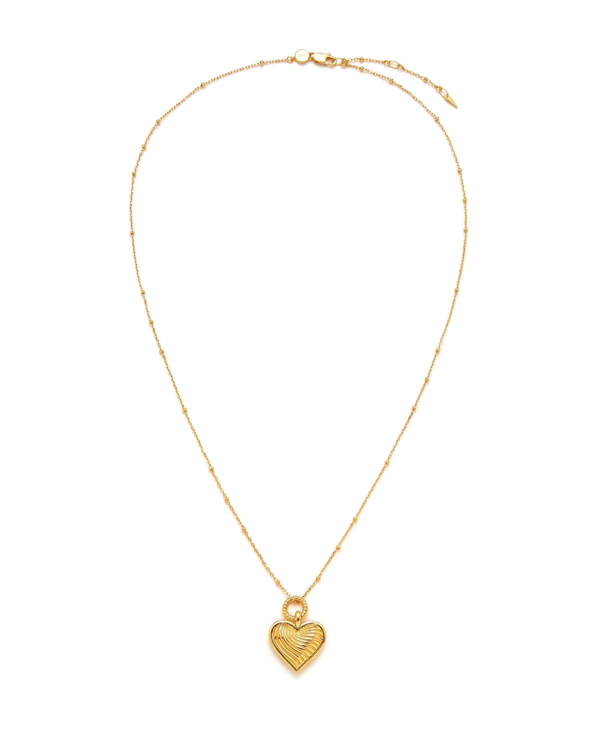 18K Gold-Plated Large Heart Sweater Necklace – Statement Long Pendant - Image 13