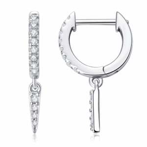 Radiant Tassel Moissanite Earrings – S925 Sterling Silver