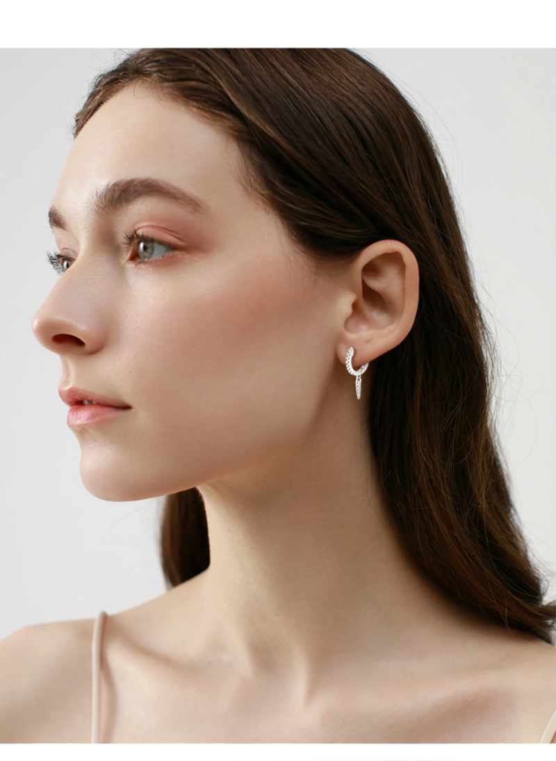 Radiant Tassel Moissanite Earrings – S925 Sterling Silver - Image 6