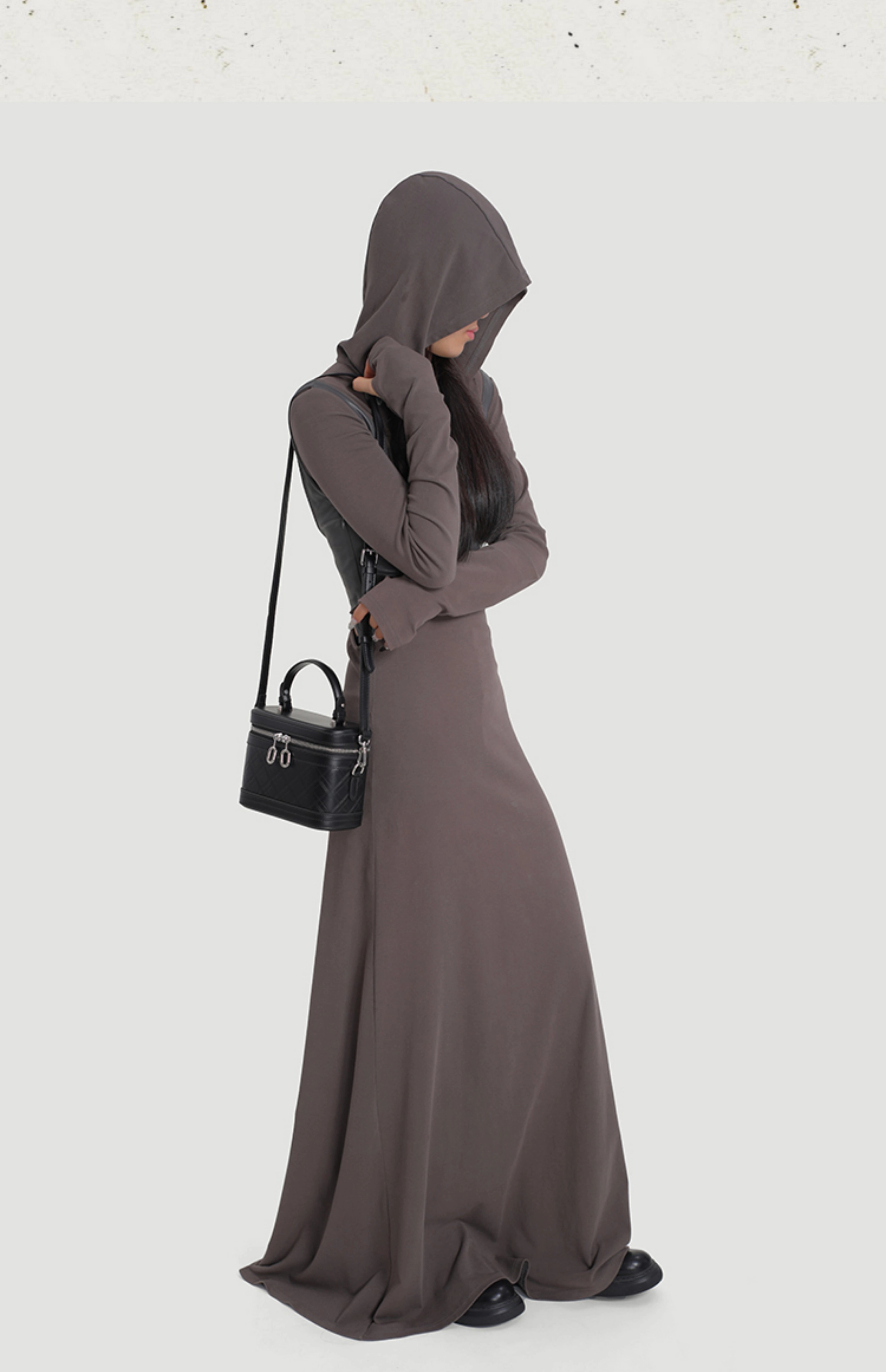 Black Genuine Leather Mini Box Bucket Bag – High-End Everyday Crossbody - Image 9