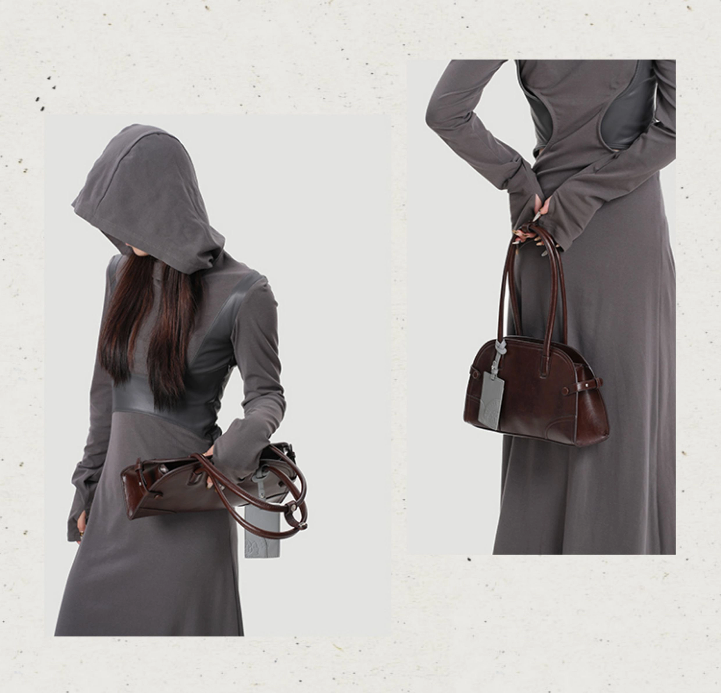 Genuine Cowhide Leather Retro Arch Shoulder Bag – Soft Zip Top Handle - Image 12