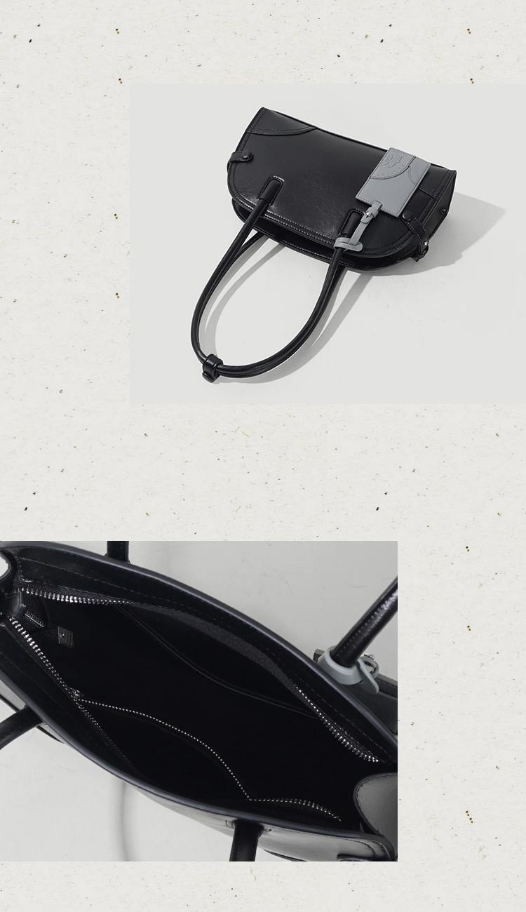 Genuine Cowhide Leather Retro Arch Shoulder Bag – Soft Zip Top Handle - Image 18