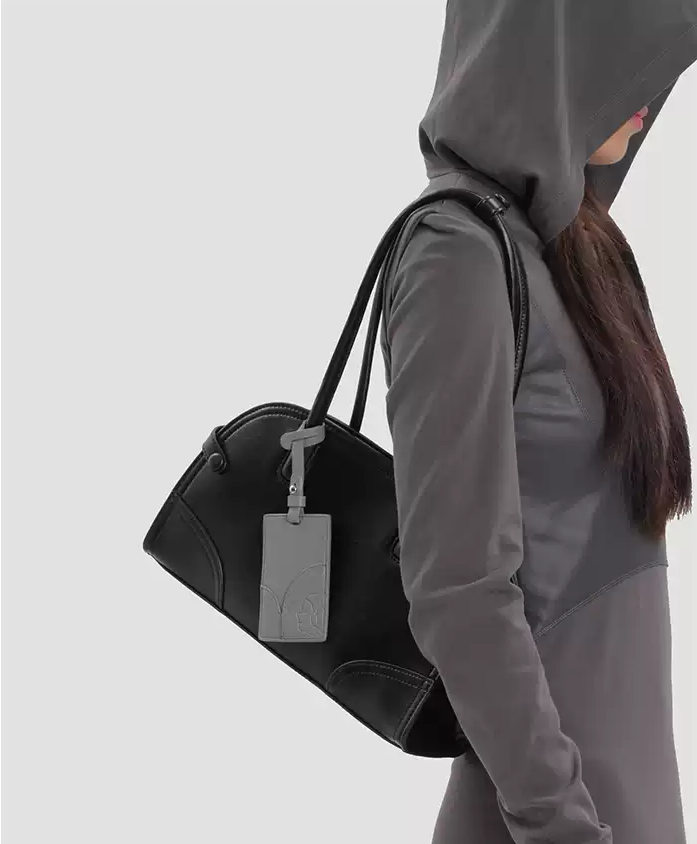 Genuine Cowhide Leather Retro Arch Shoulder Bag – Soft Zip Top Handle - Image 3