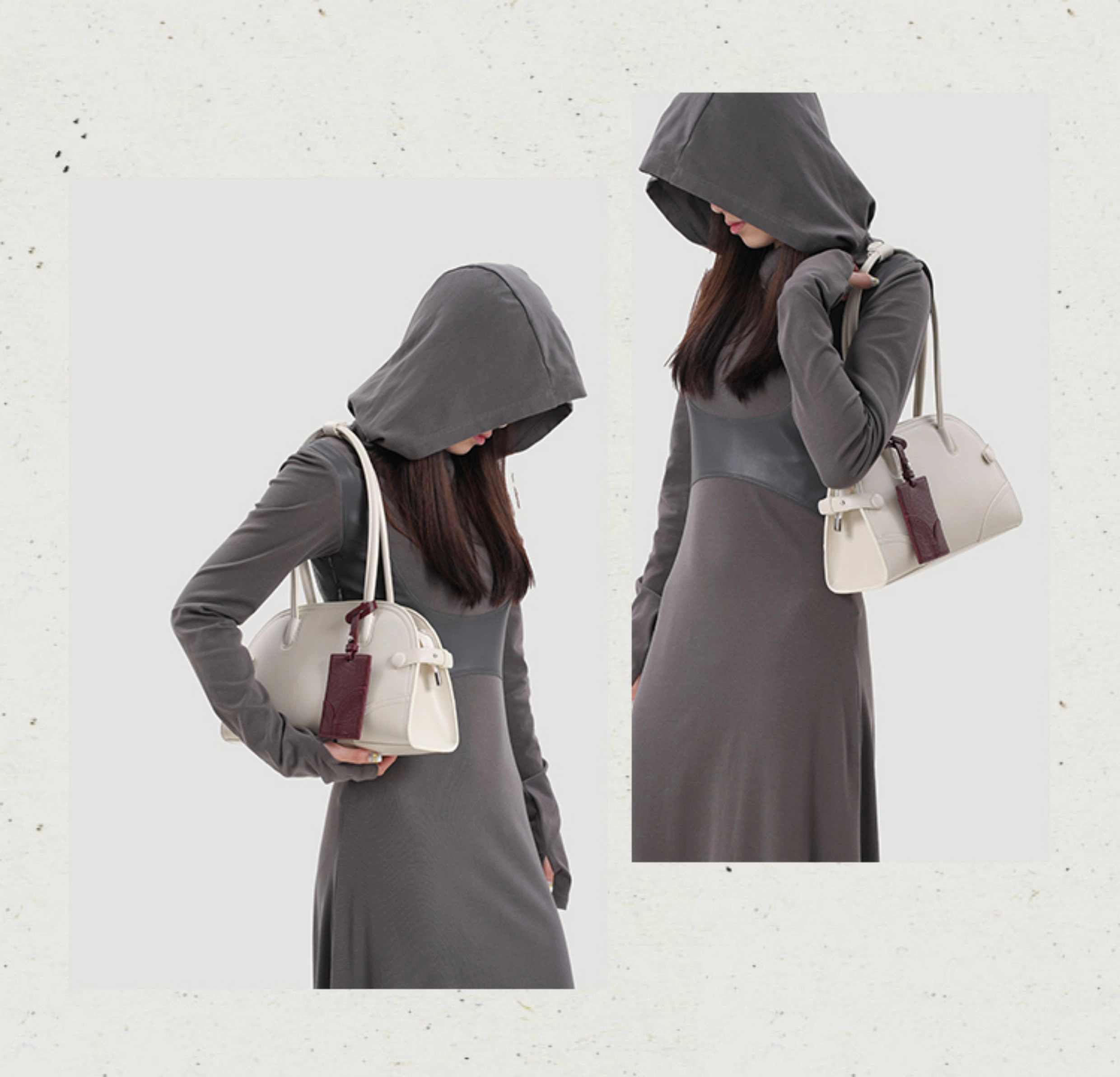 Genuine Cowhide Leather Retro Arch Shoulder Bag – Soft Zip Top Handle - Image 8