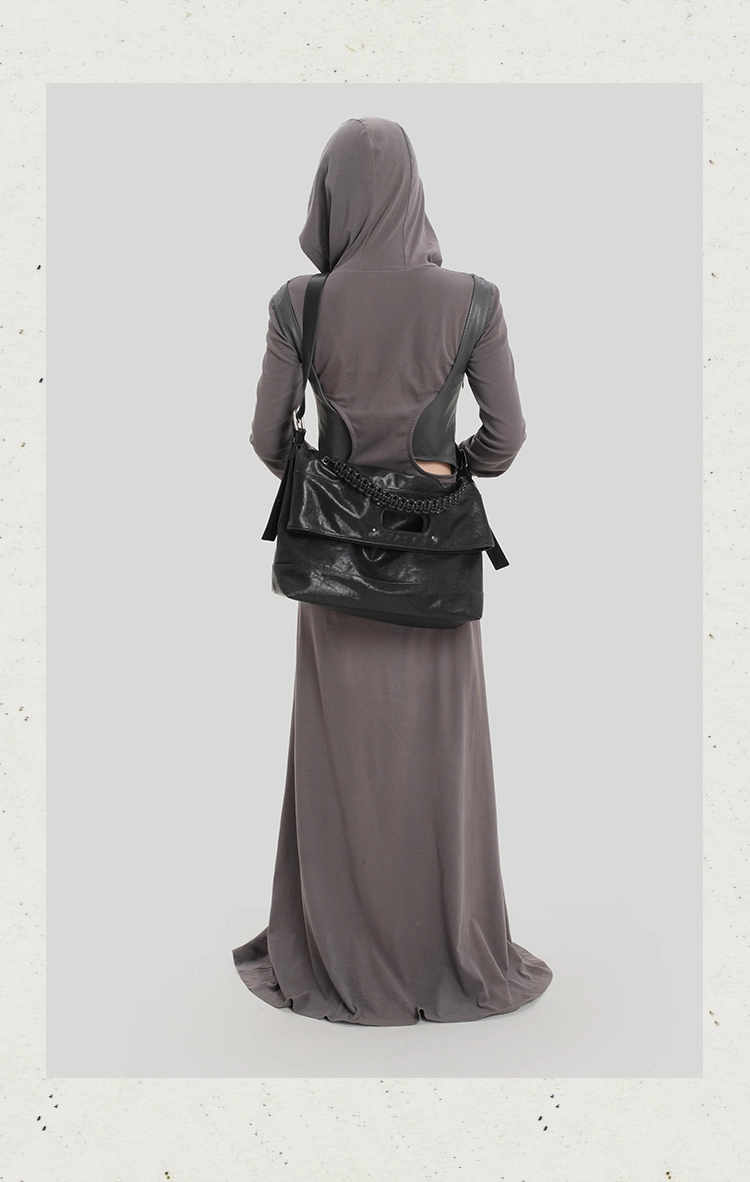 Genuine Leather Foldable Large Tote Bag – Soft Commuter Shoulder & Crossbody - Image 9