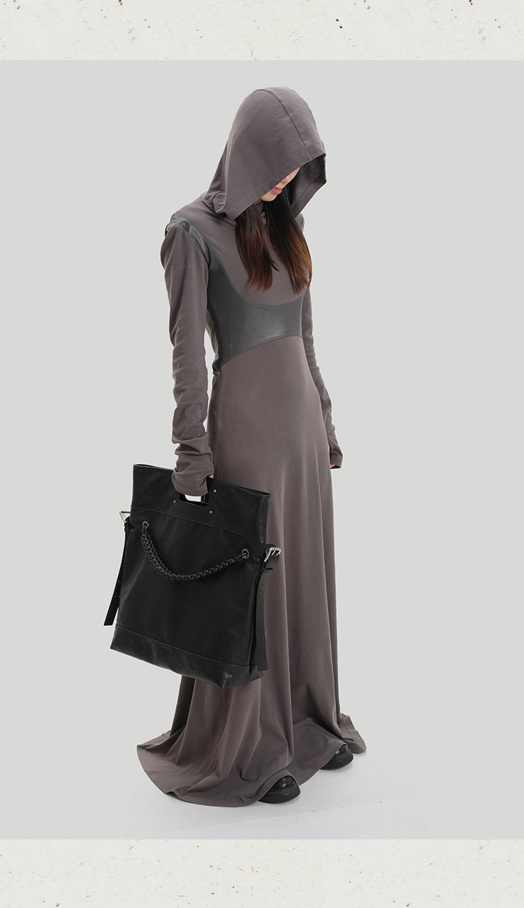 Genuine Leather Foldable Large Tote Bag – Soft Commuter Shoulder & Crossbody - Image 10