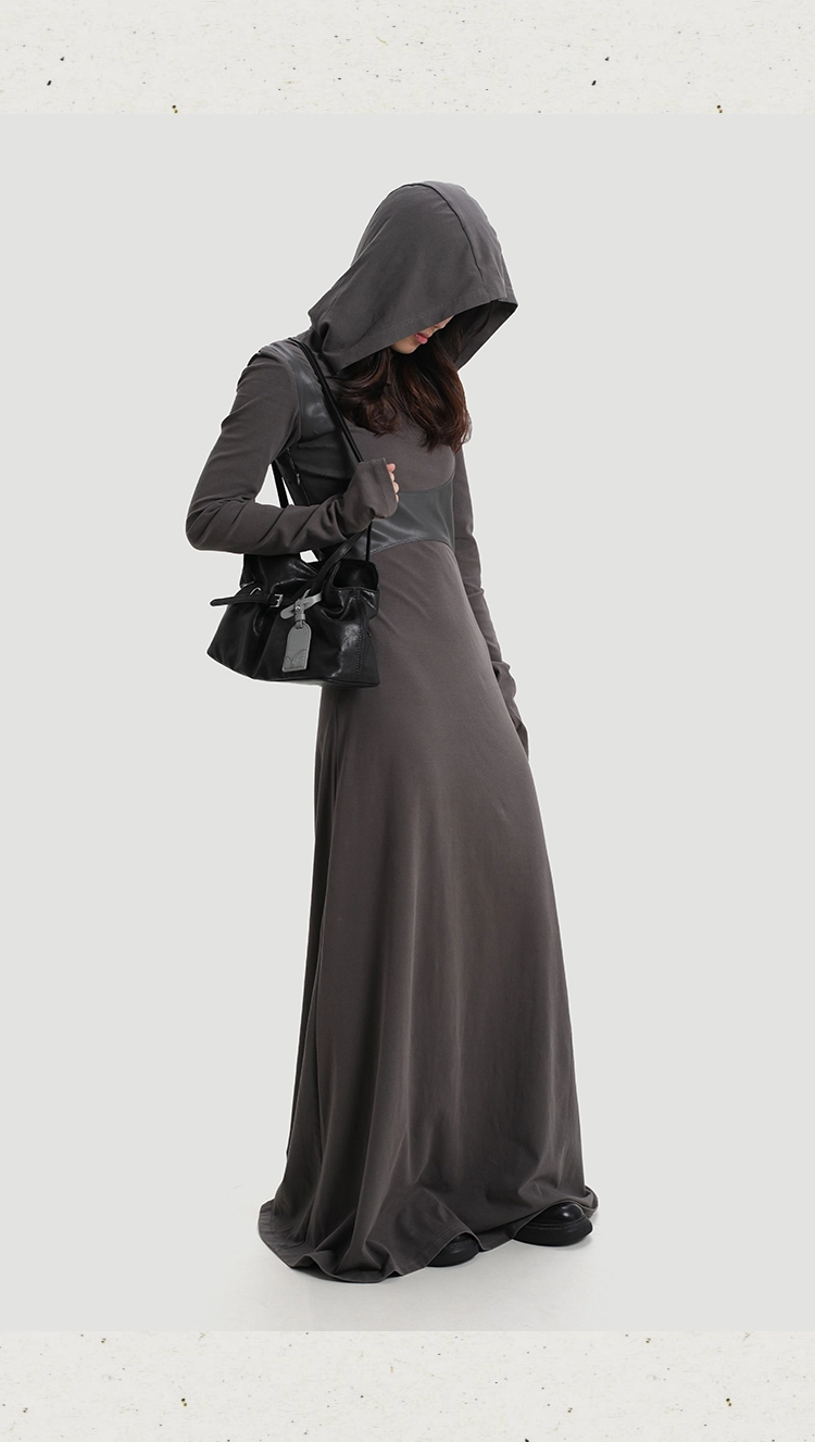 Genuine Leather Soft-Drape Bucket Shoulder Tote – Black Underarm Bag - Image 10