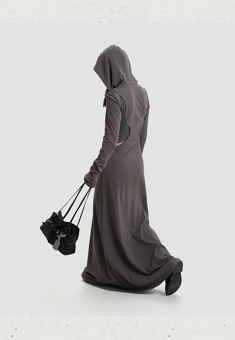 Genuine Leather Soft-Drape Bucket Shoulder Tote – Black Underarm Bag - Image 14