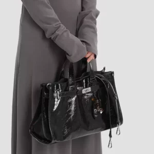 Genuine Leather Tote Bag for Women – Large Crossbody Shoulder Bag