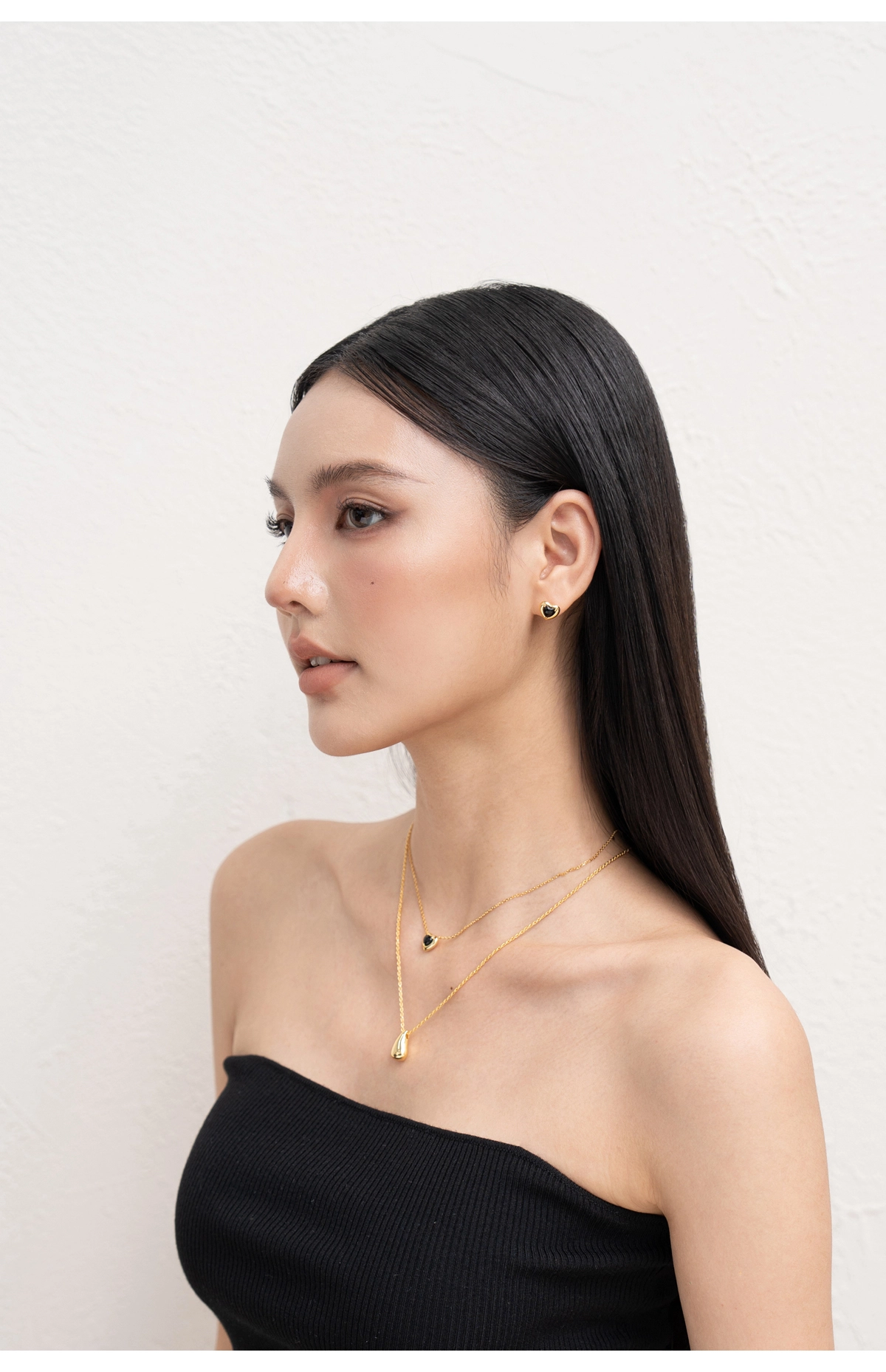 18K Gold-Plated S925 Teardrop Pendant Minimalist Necklace - Image 9