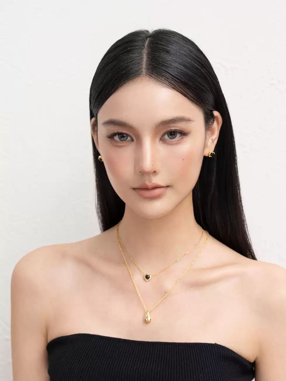 18K Gold-Plated S925 Teardrop Pendant Minimalist Necklace - Image 3