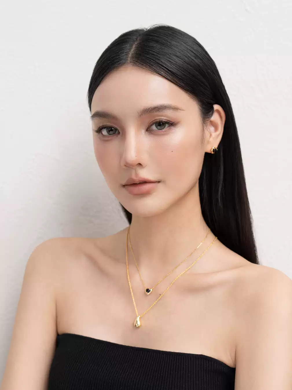 18K Gold-Plated S925 Teardrop Pendant Minimalist Necklace - Image 4