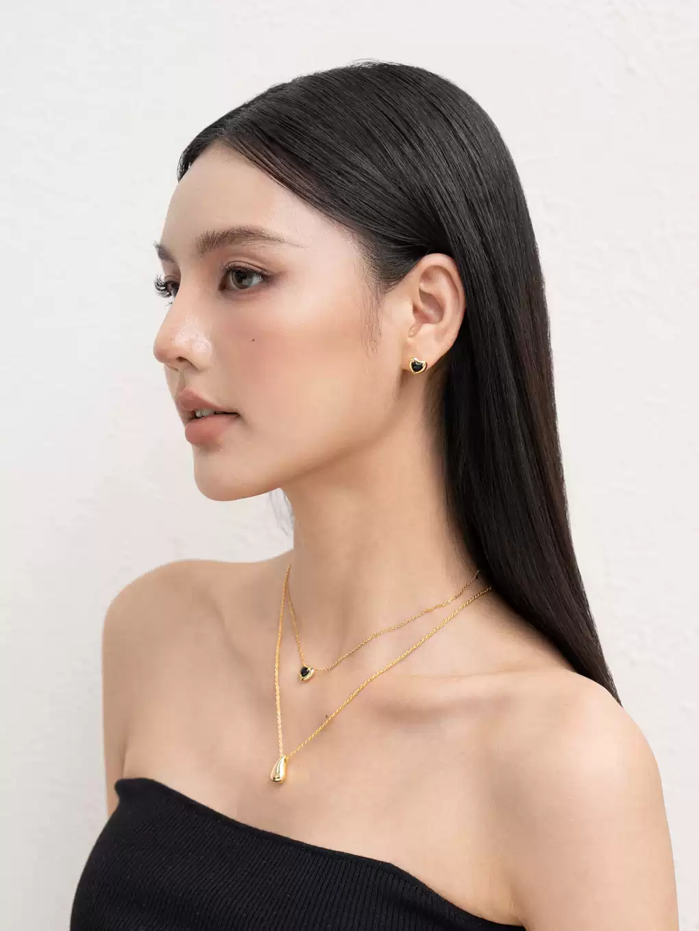 18K Gold-Plated S925 Teardrop Pendant Minimalist Necklace - Image 5