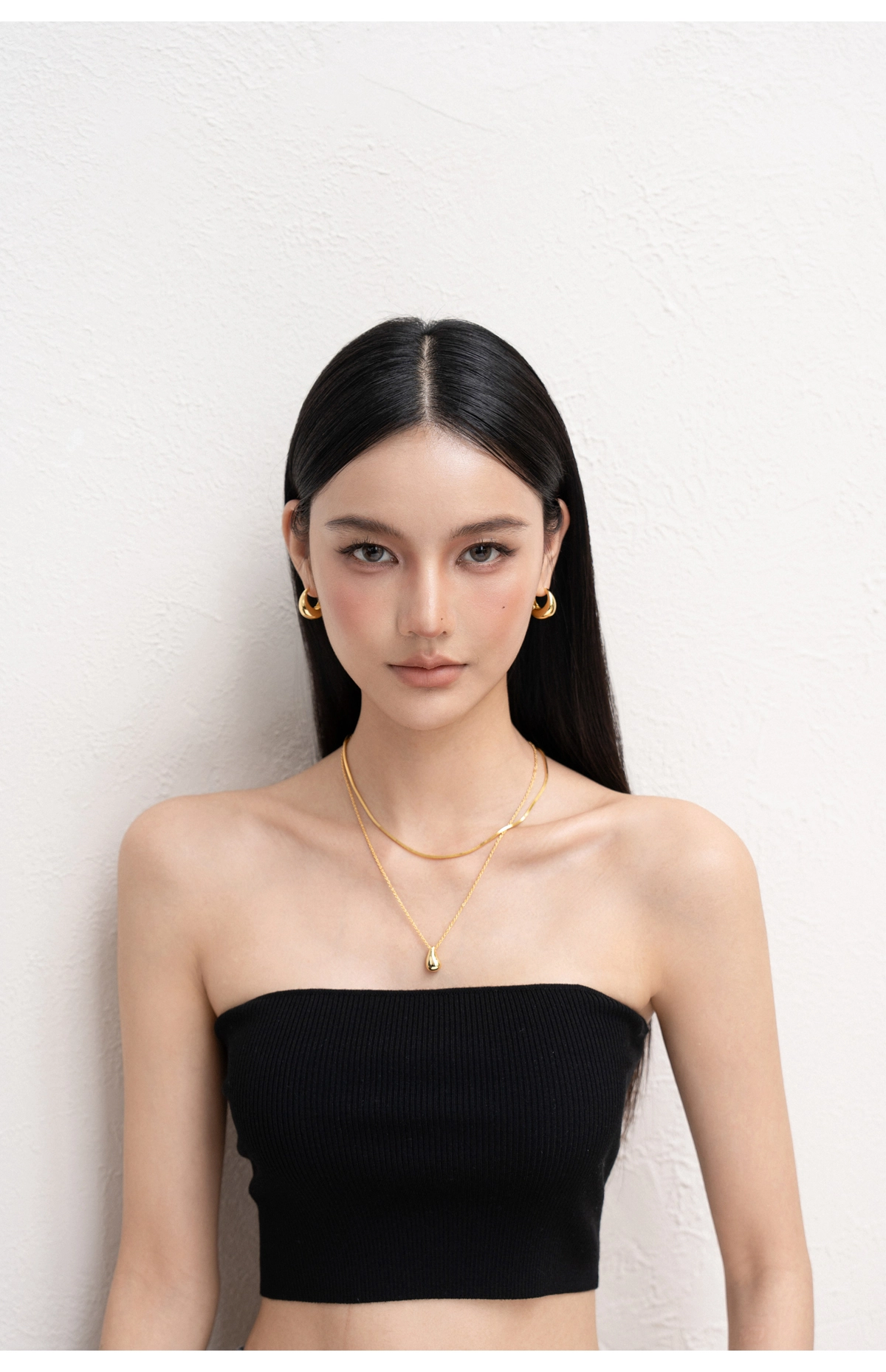 18K Gold-Plated S925 Teardrop Pendant Minimalist Necklace - Image 6