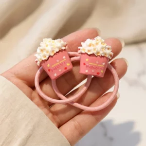 Cute Popcorn Style Hair Ties for Girls