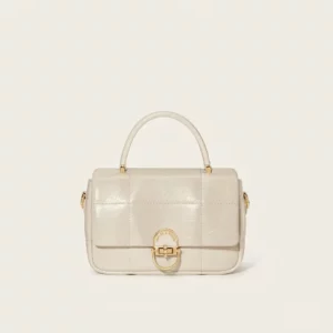 Quilted Top Handle Crossbody Satchel Bag