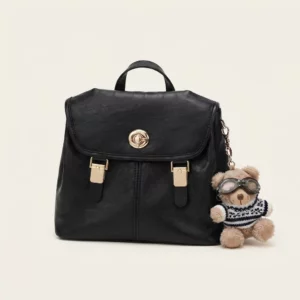 Vintage Lock Flap Mini Backpack