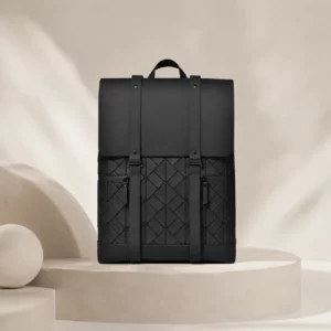 Water-Resistant 15-Inch Laptop Backpack with Flap Closure