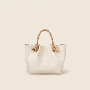 Woven Texture Mini Tote Crossbody Bag