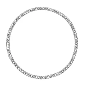 8mm Polished Cuban Link Chain Necklace