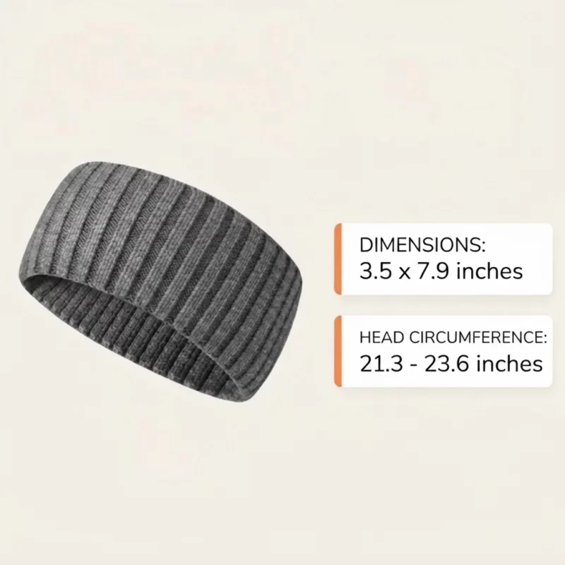 Chunky Knit Wide Headband Ear Warmer - Image 2