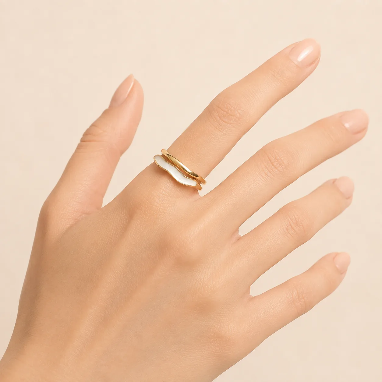 Color-Inlay Adjustable Ring Collection - Image 10