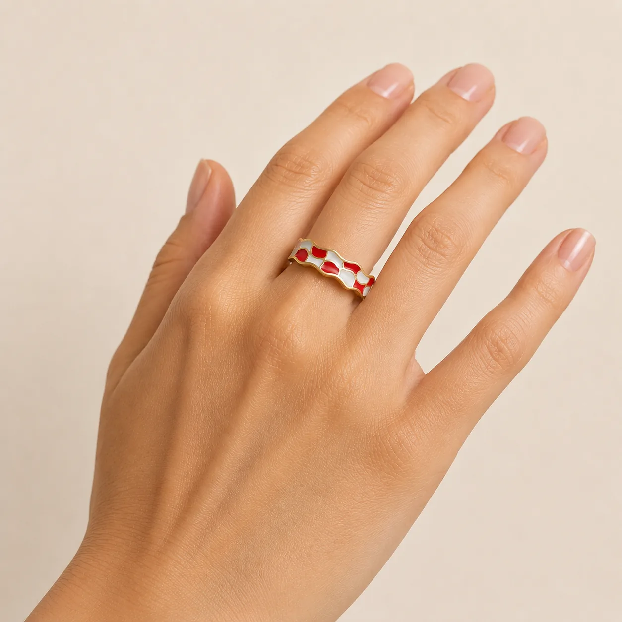 Color-Inlay Adjustable Ring Collection - Image 7