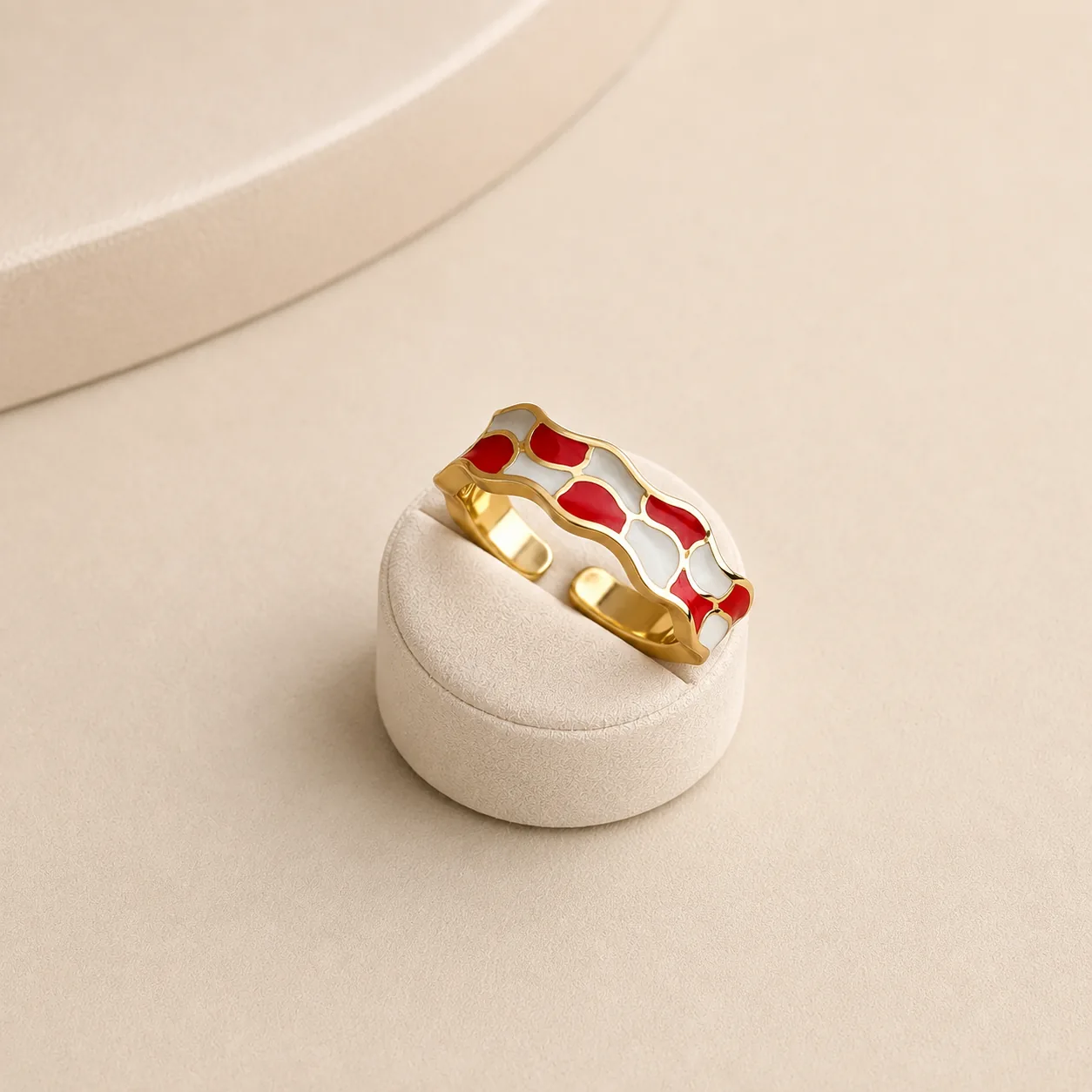 Color-Inlay Adjustable Ring Collection - Image 6