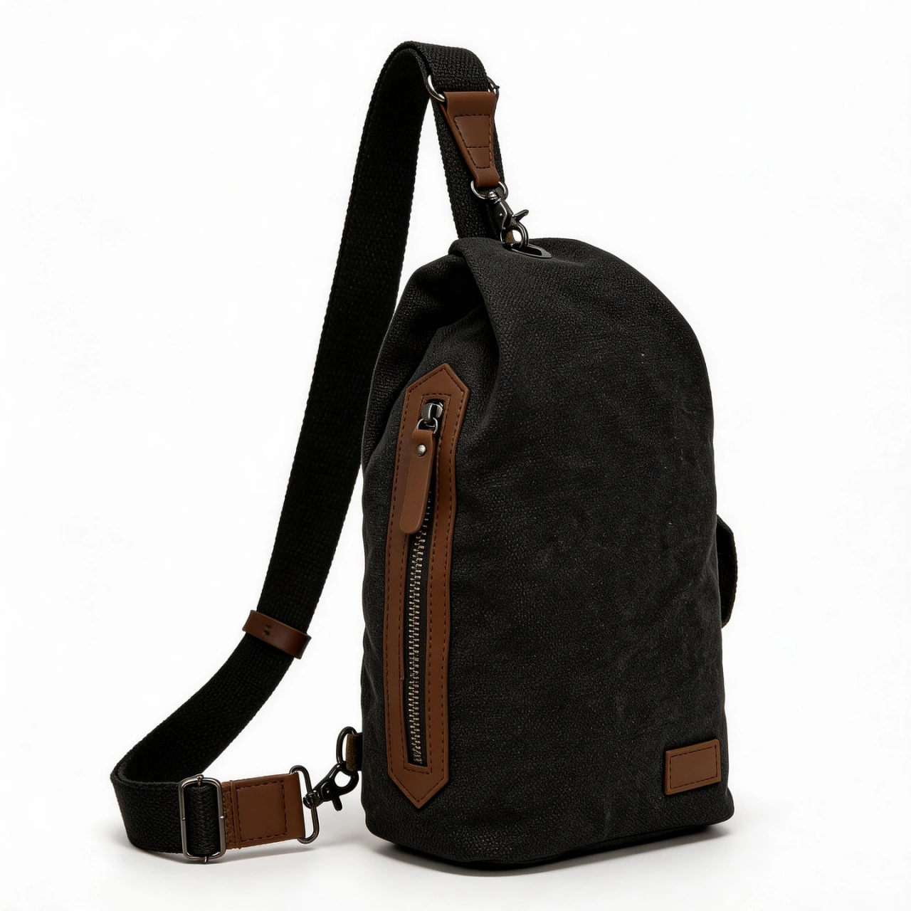 Convertible Canvas Sling Backpack with Adjustable Strap - Image 2