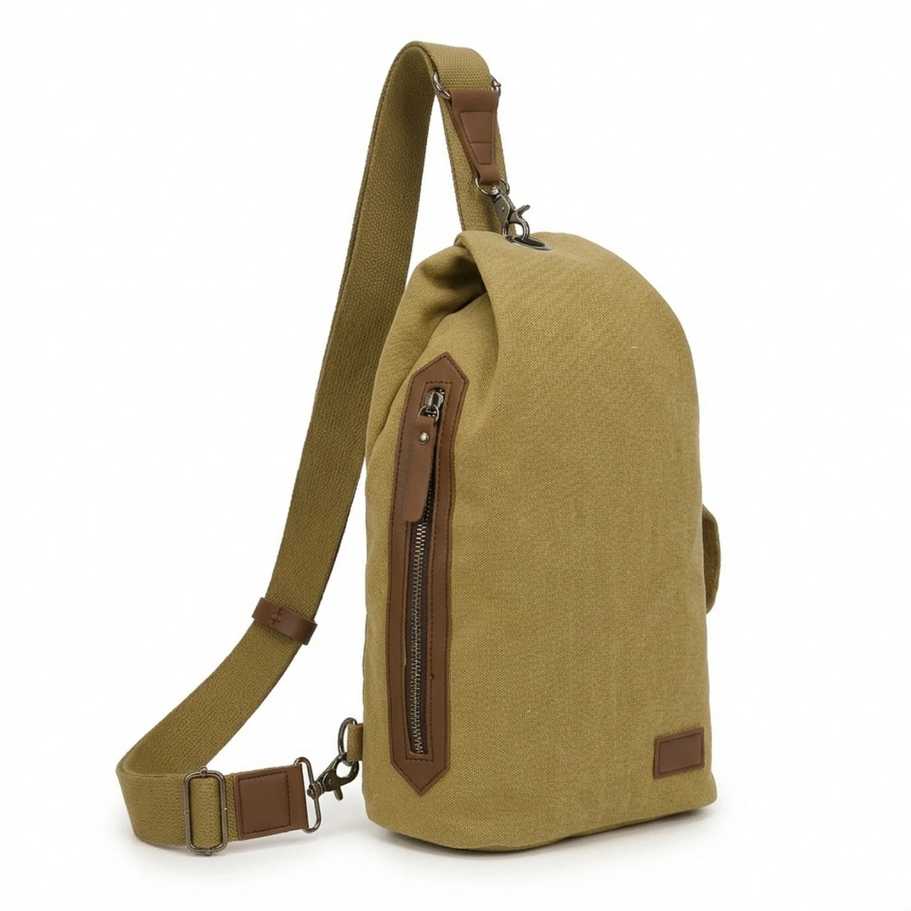 Convertible Canvas Sling Backpack with Adjustable Strap - Image 3