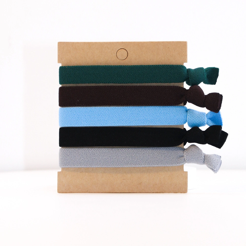 Flat Elastic Hair Ties for Ponytails & Buns – Mixed Color Options - Image 7