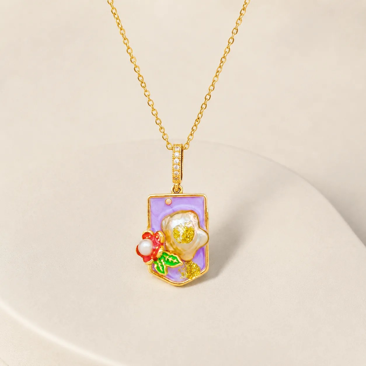 Floral & Artistic Pendant Necklace Collection - Image 15