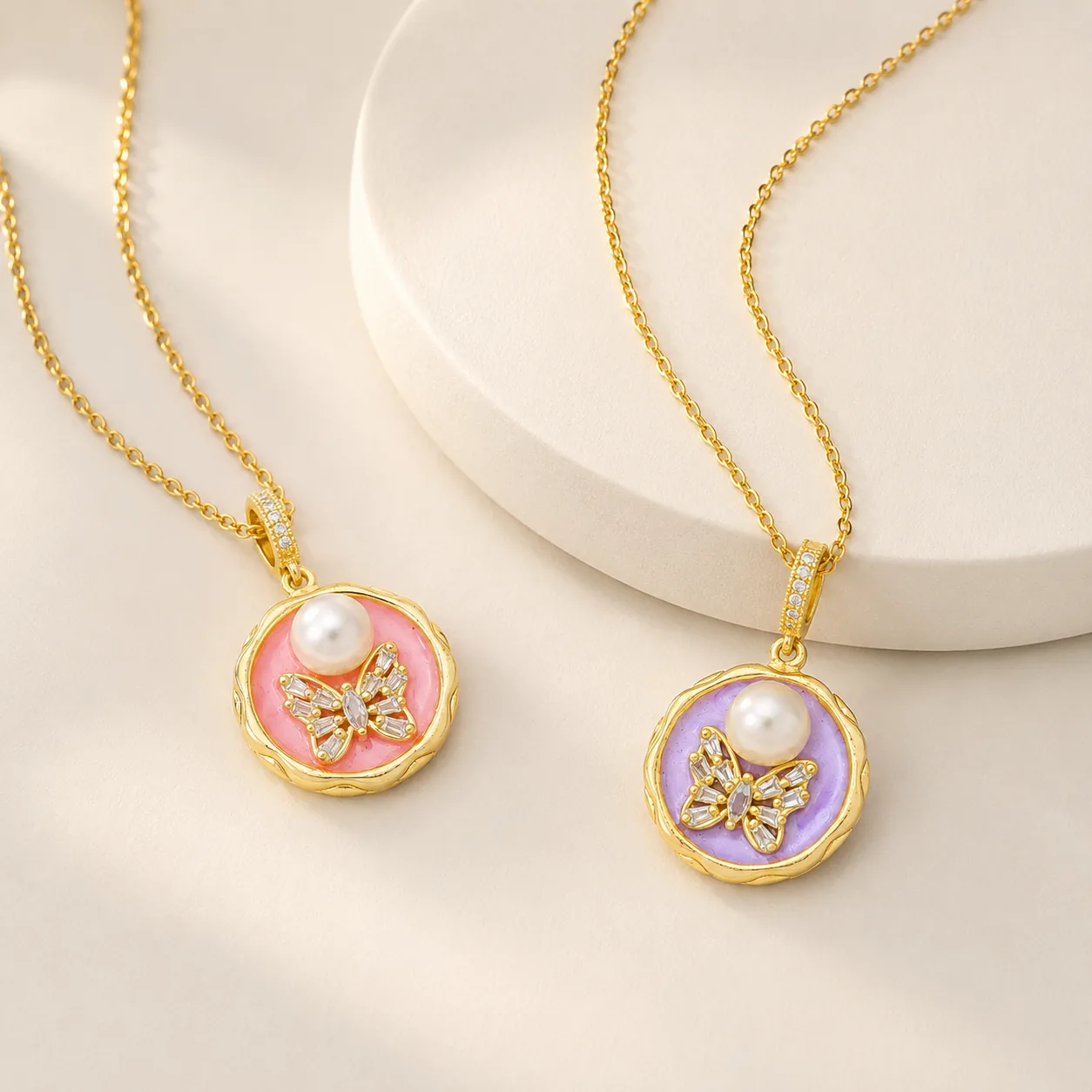 Floral & Artistic Pendant Necklace Collection - Image 8