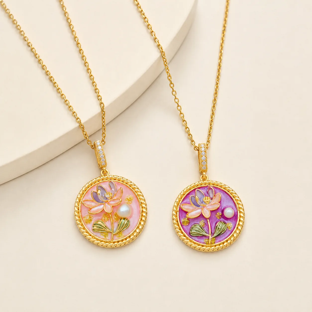 Floral & Artistic Pendant Necklace Collection - Image 12
