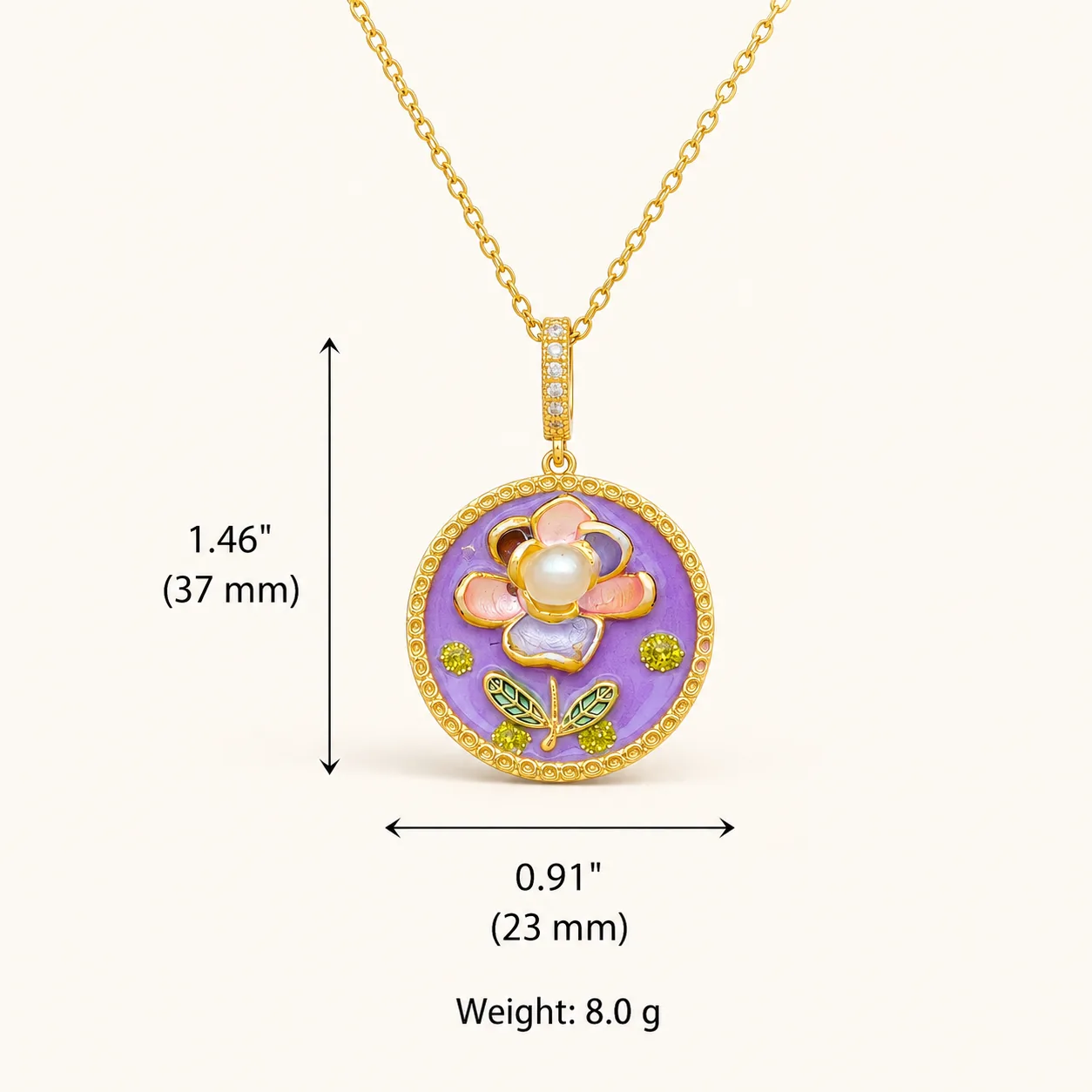 Floral & Artistic Pendant Necklace Collection - Image 48
