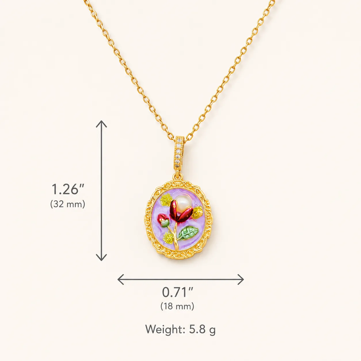 Floral & Artistic Pendant Necklace Collection - Image 20