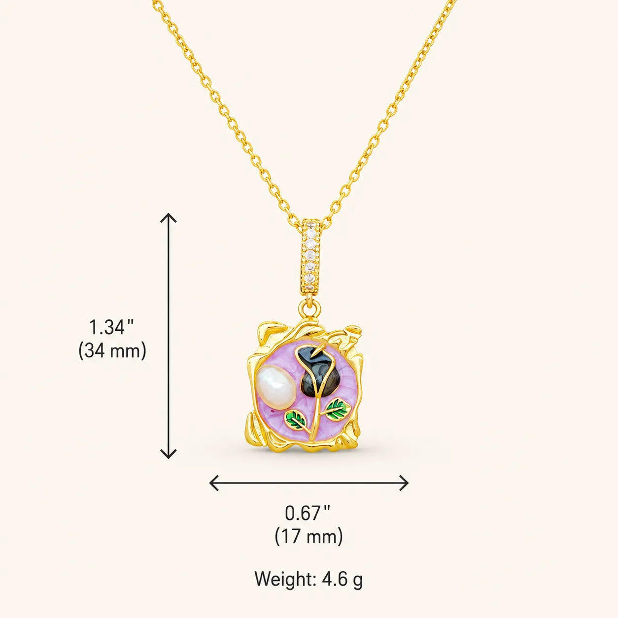 Floral & Artistic Pendant Necklace Collection - Image 22