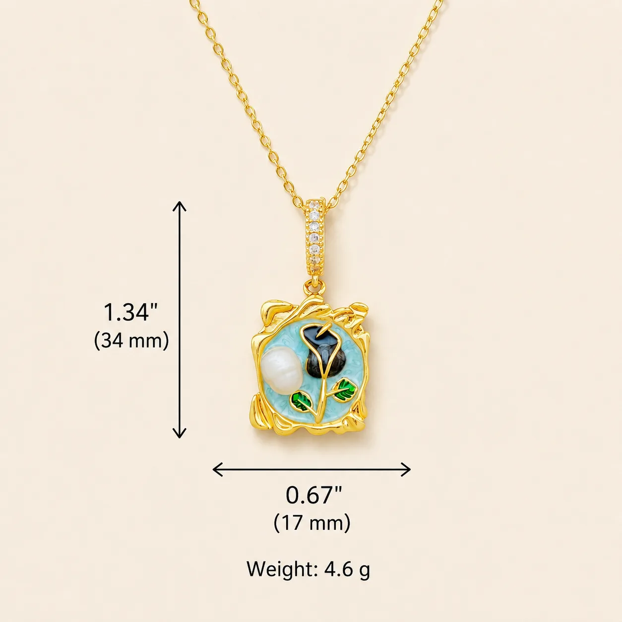 Floral & Artistic Pendant Necklace Collection - Image 23