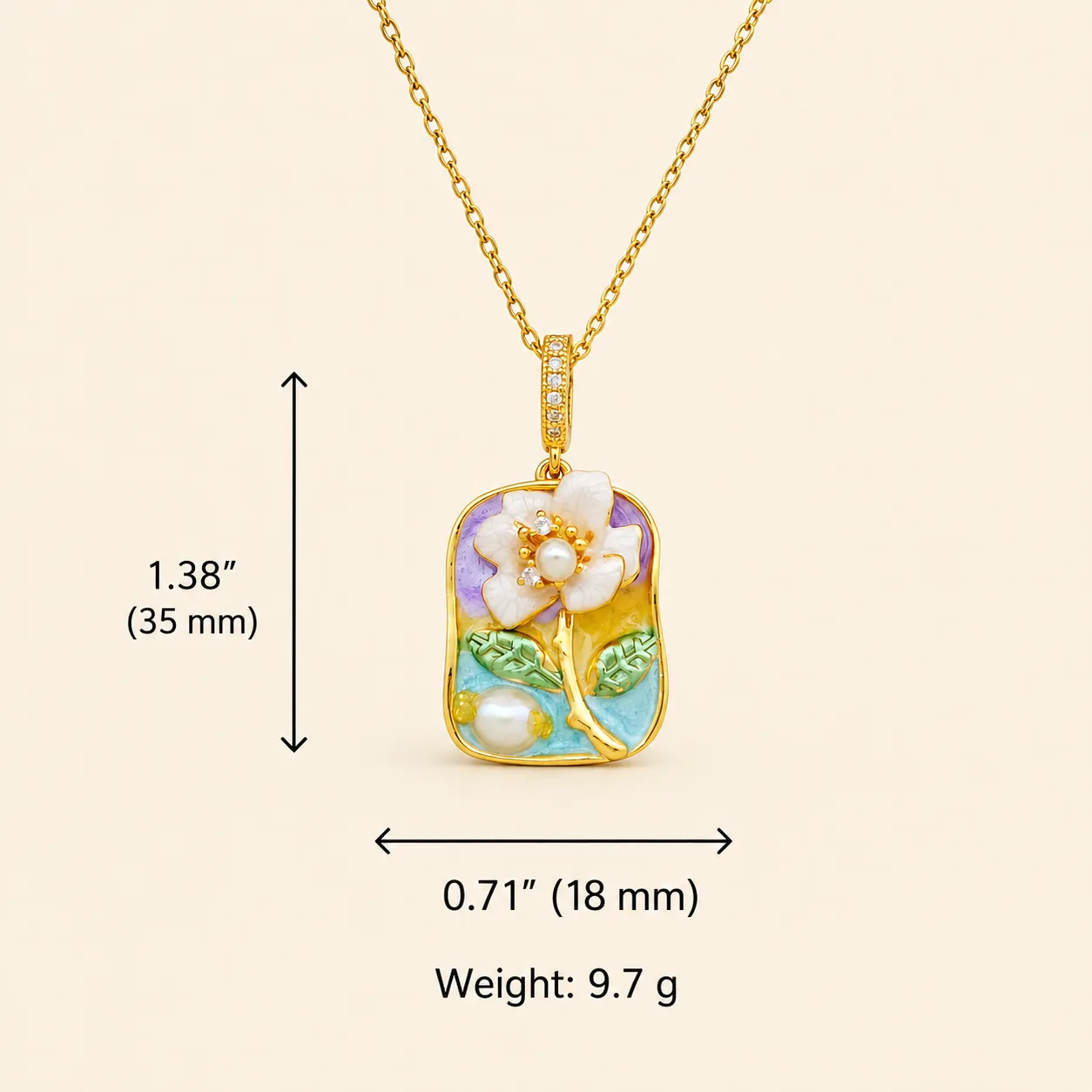Floral & Artistic Pendant Necklace Collection - Image 24