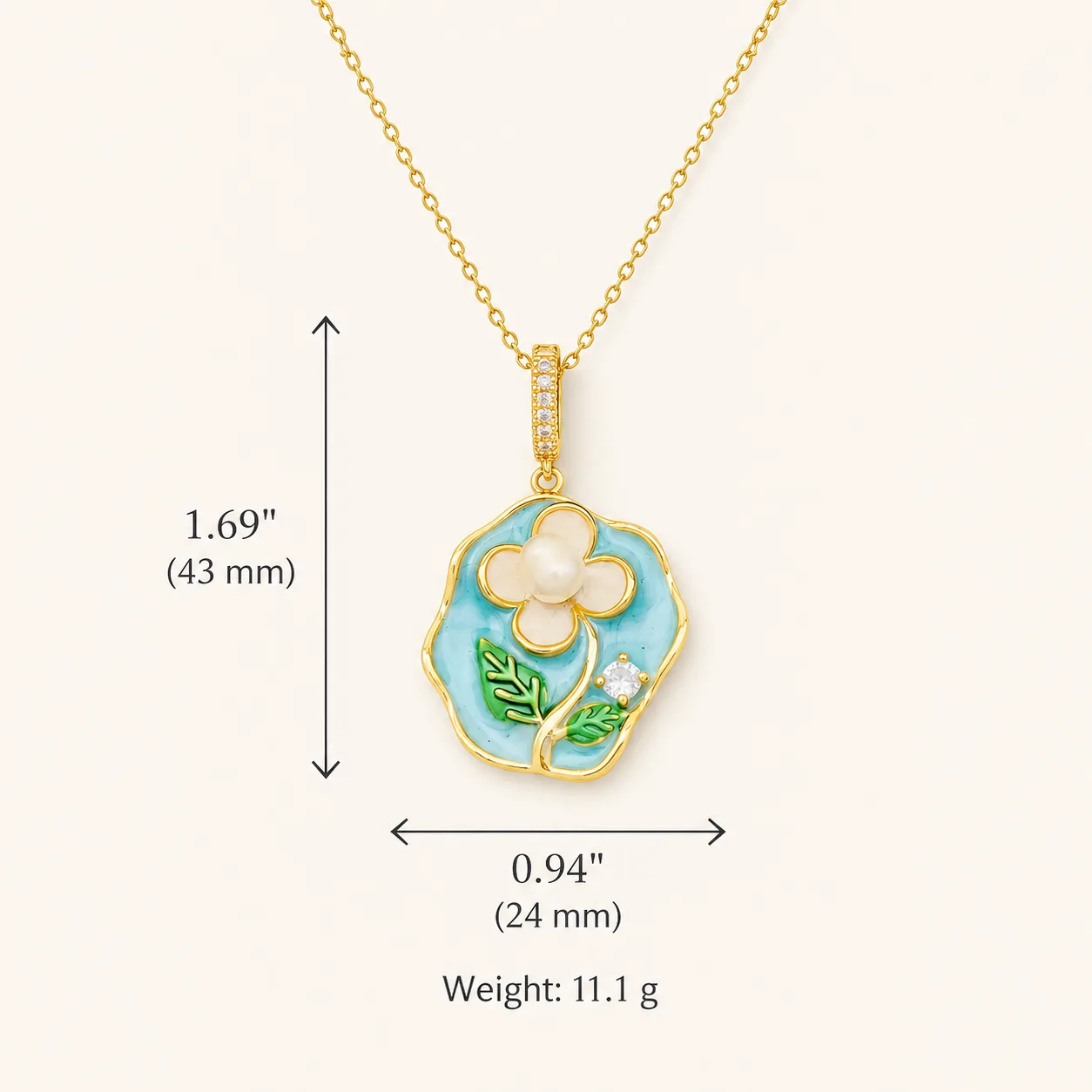 Floral & Artistic Pendant Necklace Collection - Image 27