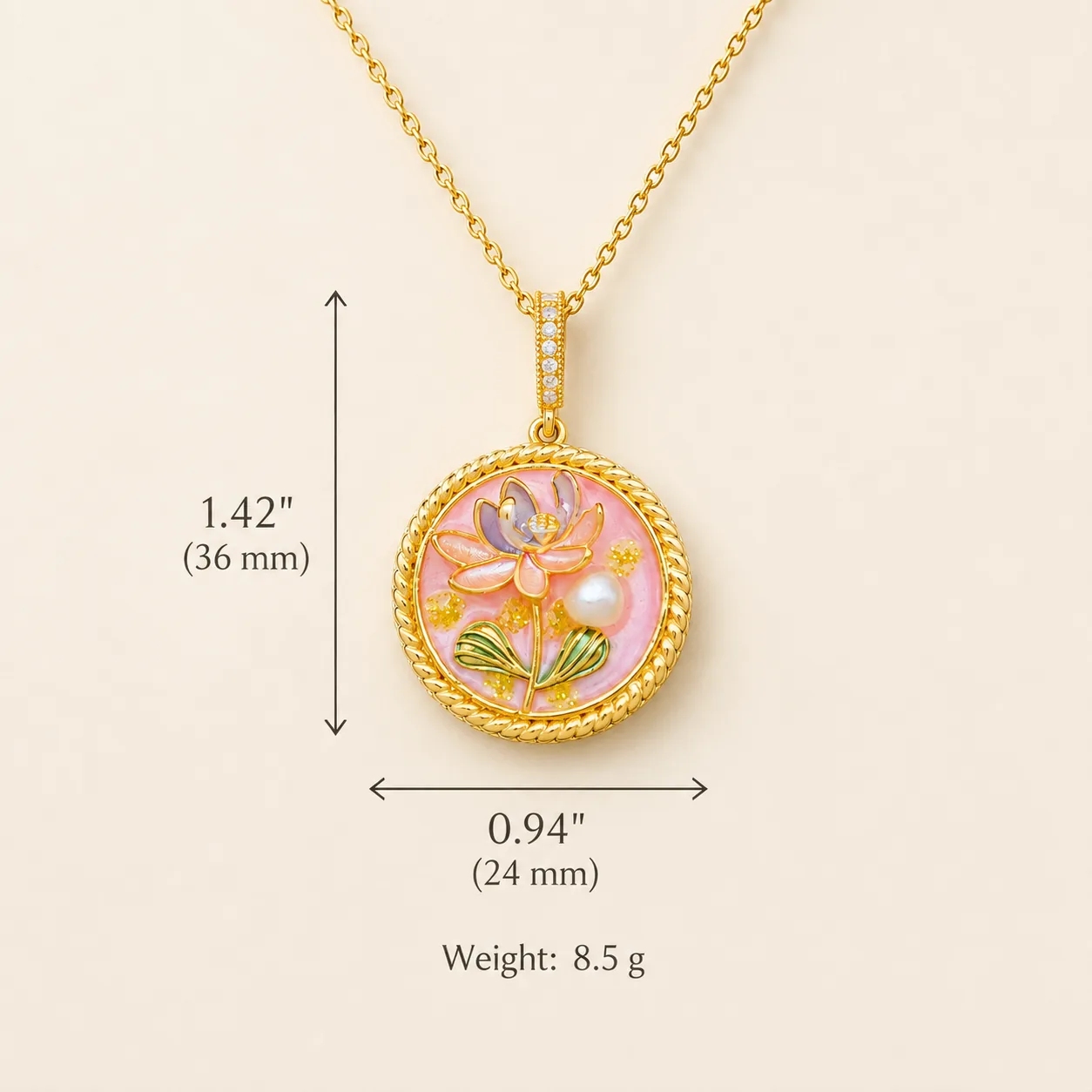 Floral & Artistic Pendant Necklace Collection - Image 40