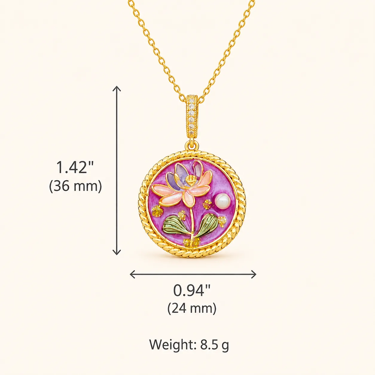 Floral & Artistic Pendant Necklace Collection - Image 41