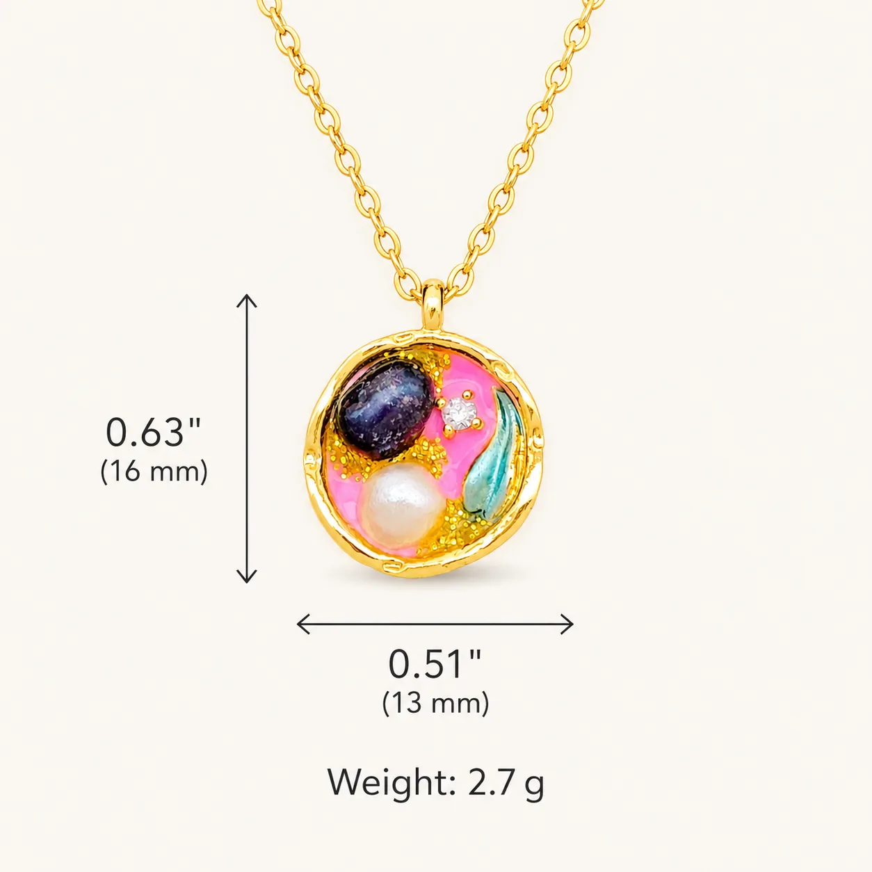 Floral & Artistic Pendant Necklace Collection - Image 42