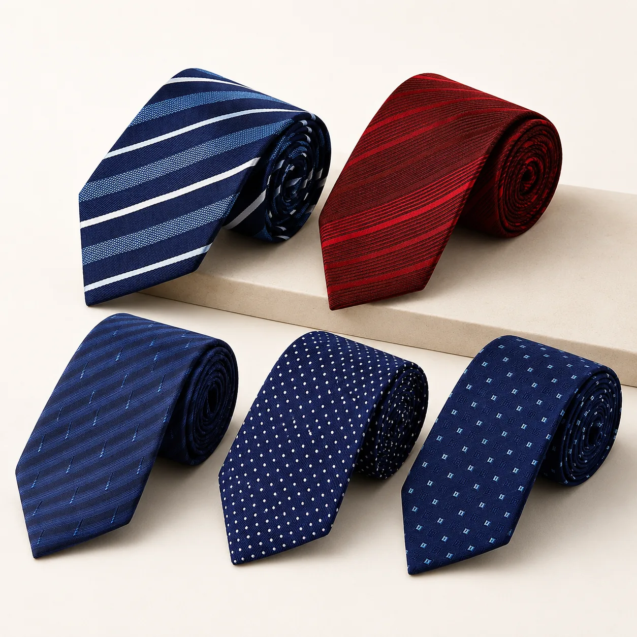 Men’s Jacquard Silk Necktie – 3.1-Inch Woven Pattern Tie - Image 6