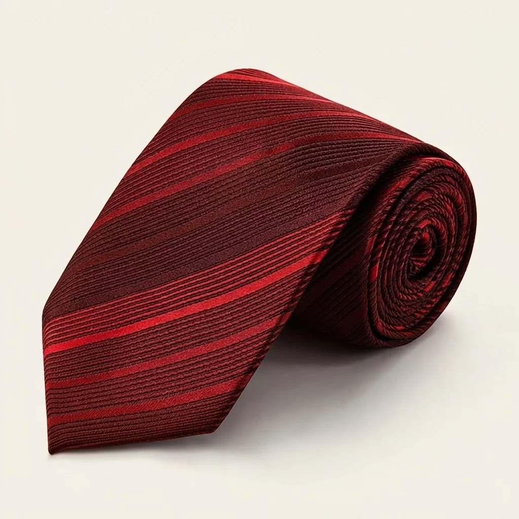Men’s Jacquard Silk Necktie – 3.1-Inch Woven Pattern Tie - Image 2