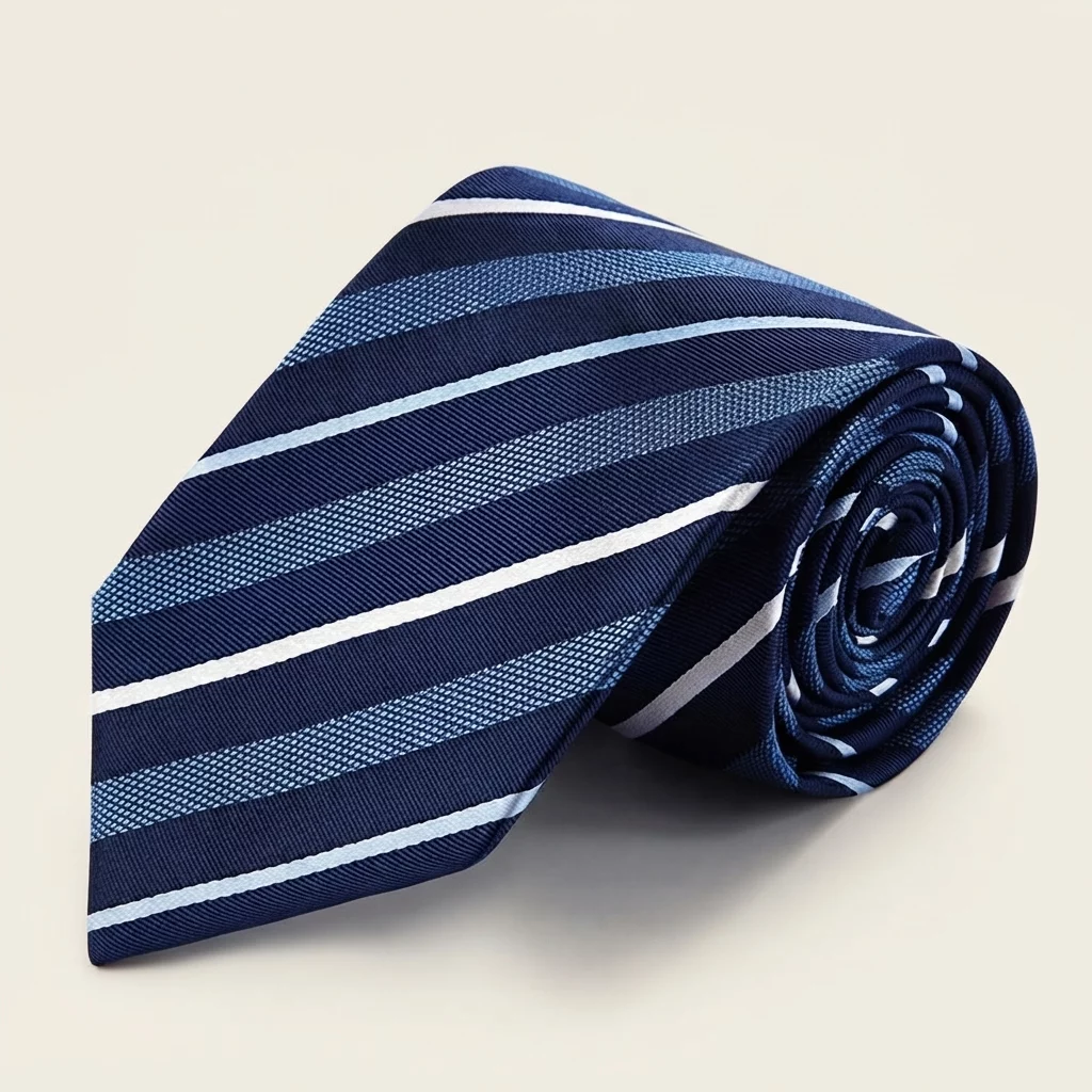 Men’s Jacquard Silk Necktie – 3.1-Inch Woven Pattern Tie