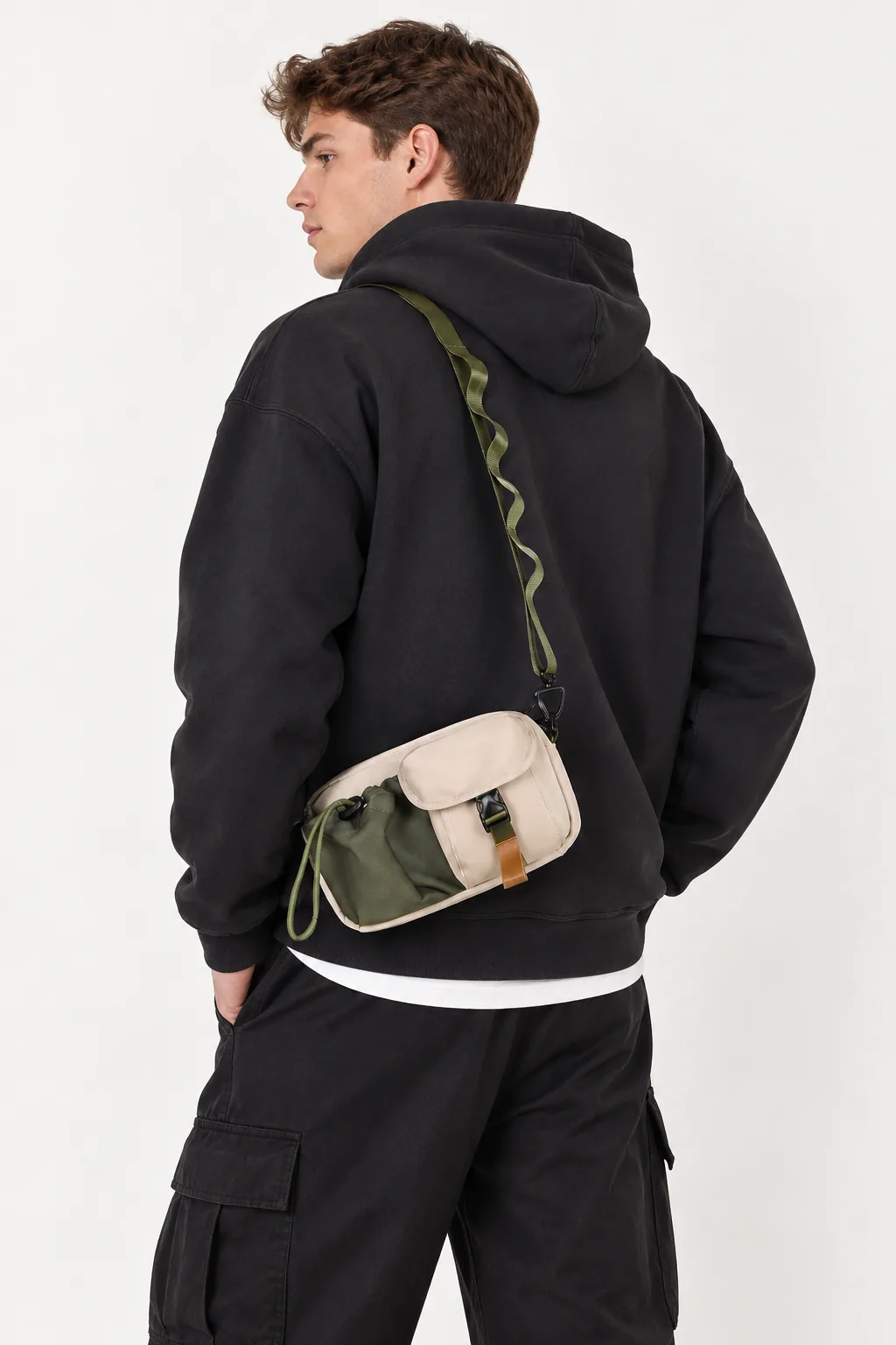 Multi-Pocket Utility Crossbody Bag - Image 3