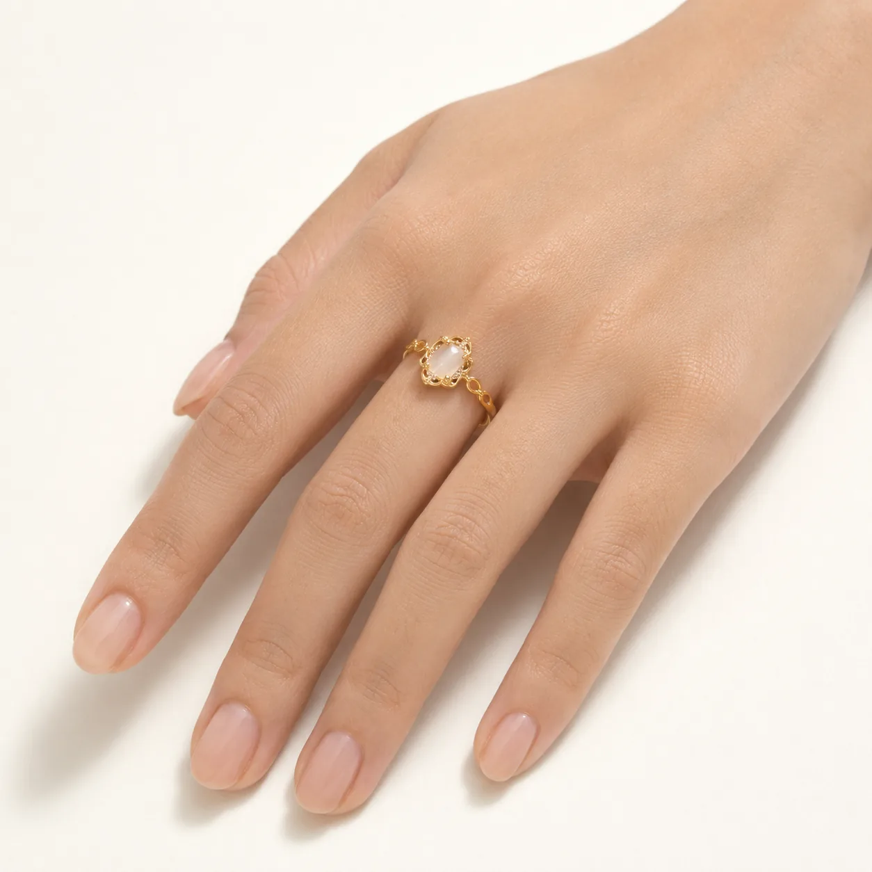 Pearl-Look Adjustable Ring Collection - Image 4