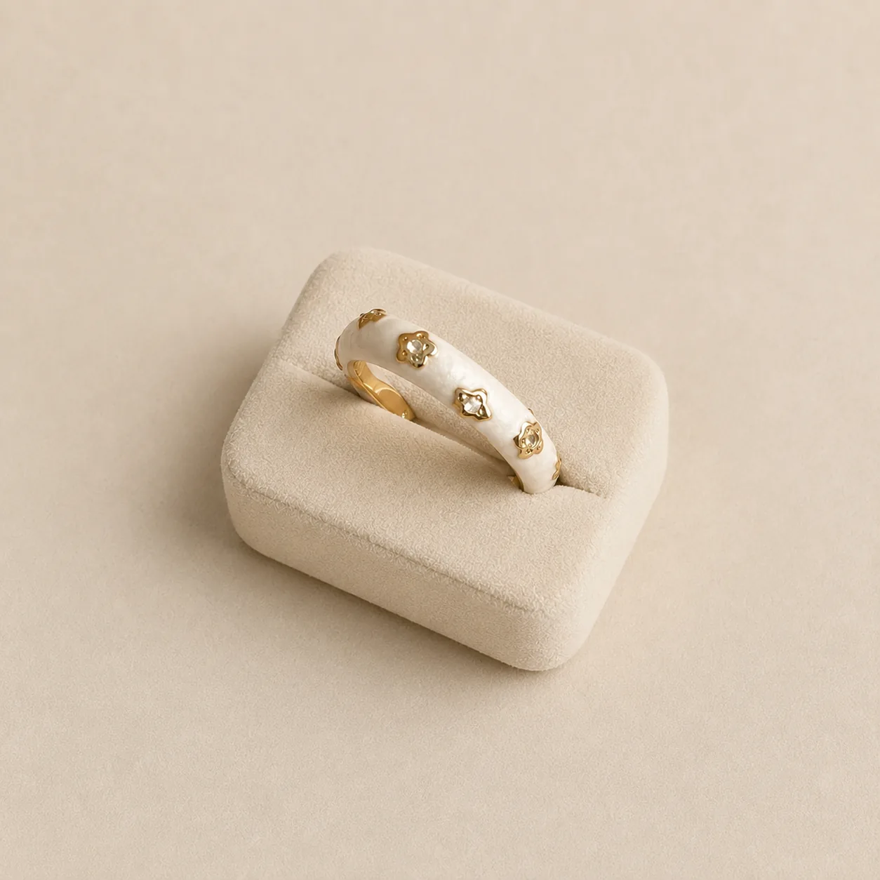 Pearl-Look Adjustable Ring Collection - Image 2